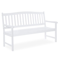 60-inch Classic Acacia Wood Outdoor Bench for Patio, Garden, Backyard, Porch. Appears New