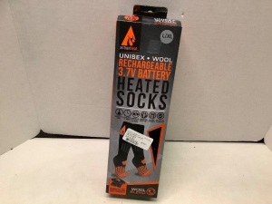 Action Heat Rechargeable 3.7 V Battery Heated Socks, Tested, Ecommerce Return