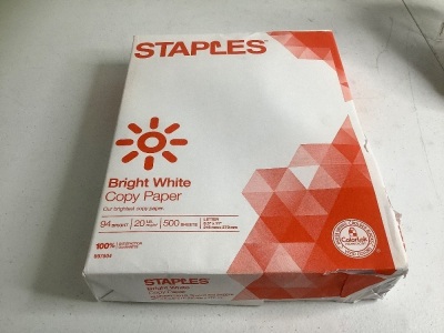 500 Sheets Bright White Copy Paper, Appears New