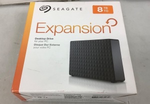 Seagate 8TB Desktop Drive, No Cord, Untested, E-Commerce Return