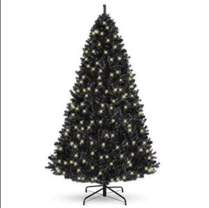 Pre-Lit Artificial Christmas Tree w/ 947 Tips, 350 Lights, Metal Stand - 6ft