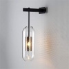 Oblong Clear Glass Wall Sconce