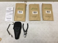 Lot of (3) New Booms Fishing Pliers with Holster and Lanyard