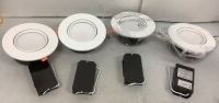 Set of 4 LED Recessed Lights, Appears new