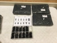 Lot of (4) New 250-Piece Automotive Clip Sets