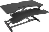 Fezibo Height Adjustable Desk Converter Stand up Riser Tabletop Workstation