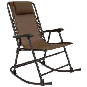 Foldable Zero Gravity Rocking Patio Recliner Chair