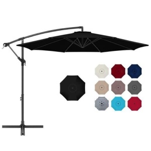 10ft Offset Hanging Patio Umbrella. Appears New