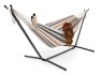 2-Person Brazilian-Style Double Hammock w/ Carrying Bag and Steel Stand, Appears New