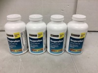 Box of (4) Ibuprofen Bottles, Appears New