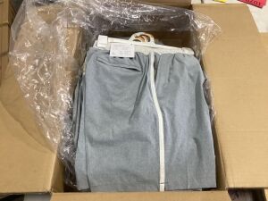 Lot of (2) Cases of (12) Swim Trunks - Grey Size Small, Salmon Size M 