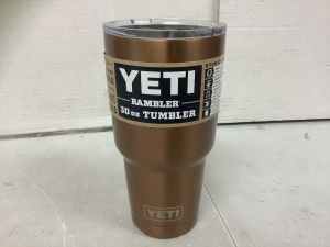 Yeti Rambler 30 oz Tumbler, Appears New w/ Missing Lid Slider