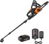 Worx WG323 20V Power Share 10" Cordless Pole/Chain Saw with Auto-Tension
