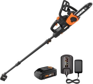 Worx WG323 20V Power Share 10" Cordless Pole/Chain Saw with Auto-Tension