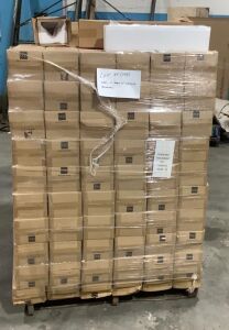 Pallet of (140) Three Bulb Glass Wall Lights - Some Boxes Have Water Damage