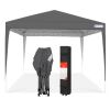 Outdoor Portable Pop Up Canopy Tent w/ Carrying Case, 10x10ft, Appears New