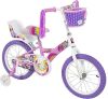 16" Kids Flower Princess Bike w/ Training Wheels & Basket