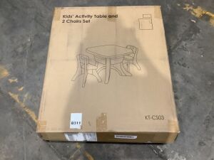 Kids Activity Table & 2 Chairs Set 