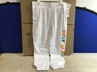 Case of (6) Womens Stay Happy Graphic Jogger Pants, XL&nbsp;