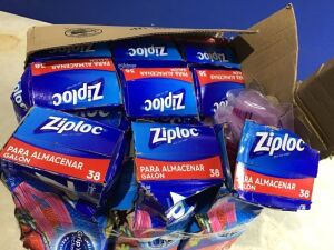 Lot of (6) Ziploc Gallon Storage Bags, 38 ct 