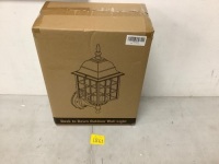 Set of (2) Outdoor Dusk to Dawn Wall Light Fixtures
