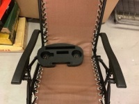 Zero Gravity Patio Chair Recliner with Cup Holder, Appears New