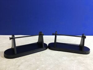 Lot of (2) Metal Tabletop Ribbon Holders