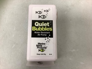 Quiet Bubbles Water Resistant Air Pump, E-Comm Return