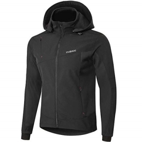 INBIKE Winter Cycling Windproof Jacket Men Fleece Soft Shell Wind Coat. 2XL. NEW. Runs Small