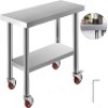 12" X 30" Kitchen Work Table With Wheels. Appears New&nbsp;&nbsp;