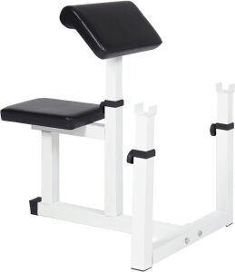 Adjustable Preacher Arm Curl Bench Home Gym