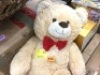 Giant Plush Teddy Bear Stuffed Animal w/ Bow Tie, Paw Prints - 38in