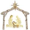 Lighted Christmas Nativity Scene Outdoor Decor with LED Lights - 6ft&nbsp;