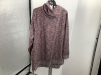 Women's Mulit Colored Pullover, 1X, Appears New