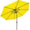 Solar LED Lighted Patio Umbrella w/ Tilt Adjustment, UV-Resistance - 10ft
