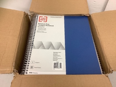 Box of 11 TruRed Notebooks, Appears New