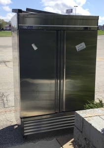 Salvage 2 Door Commercial Refrigerator, SOLD AS IS