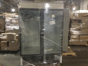 Maxx Cold Double Door Upright Merchandiser Freezer, 48 cu. ft. For Repair or Parts