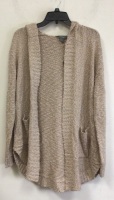 Women's Hooded Cardigan, L, Has Hole, E-Commerce Return