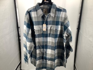 Red Head Blue Flannel, Men's 2XLG, Appears New