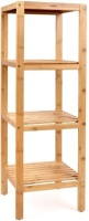 Homfa Bamboo Free Standing 4-Tier Multifunctional Storage Rack/Shelf. Appears New.&nbsp;
