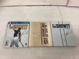 Lot of (3) MLB PS4 Games, E-Commerce Return