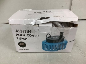 Aisitin Pool Cover Pump, Powers Up, E-Commerce Return