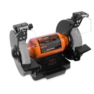 4.8-Amp 8-Inch Single Speed Bench Grinder with LED Work Lights