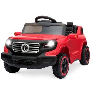 6V Kids Ride On Car Truck w/ Parent Control, 3 Speeds, LED Headlights, MP3 Player, Horn