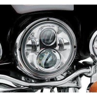 7 LED Headlight for Motorcycle, Chrome. Appears New.&nbsp;