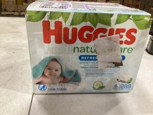 HUGGIES Refreshing Clean Baby Wipes, Disposable Soft Pack, 6 Packs of 288 Wipes 