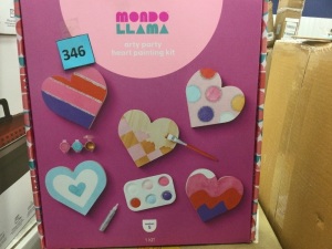 Mondo Llama Arty Party Heart Painting Kit, Appears New