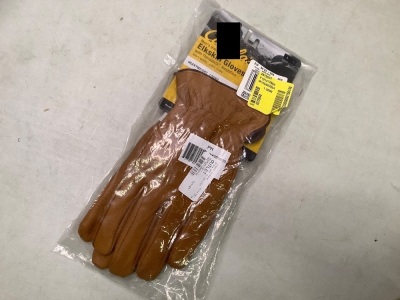 Heavyweight Elkskin Gloves, Large, Appears New