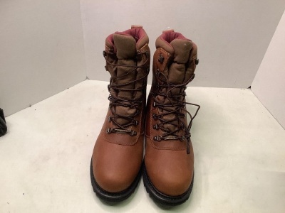 Men's Leather Work Boots, 12, Ecommerce Return